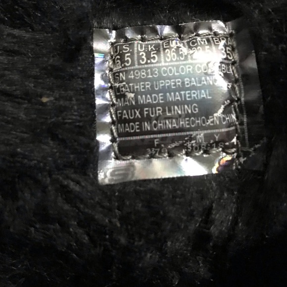 Skechers Women's Black Leather Suede Mid Calf Boot - Picture 6 of 11